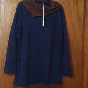 Cowl neck tunic